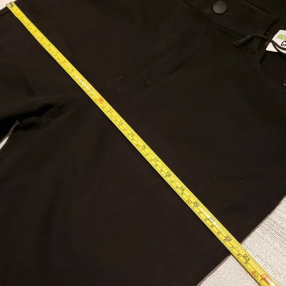 d. jeans NEW Black Lace-Up Hem Capri Pants Denim Bottoms NWT Women's 18 - Picture 15 of 15